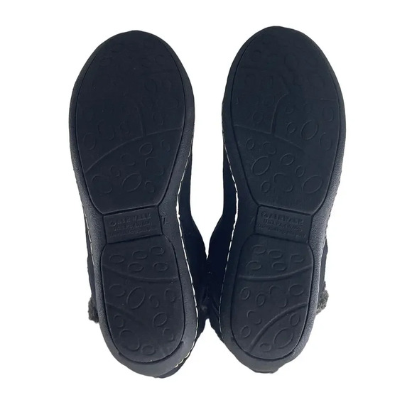 Airwalk Tall Side Zip Fuzzy Knee High Winter Boots Black Faux Suede Women 7 - Picture 4 of 9